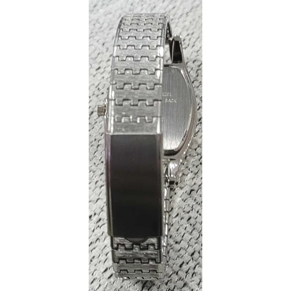 Nine & Company Women's Silver Tone Watch White Dial NOS Vintage Speidel‎ Band